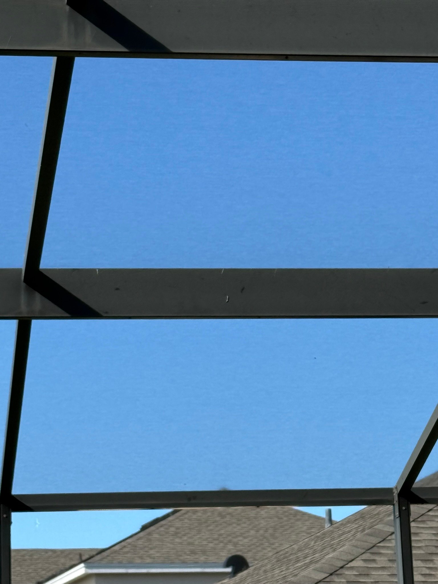 Screen panel replacement and rescreening detail in Fort Myers Florida